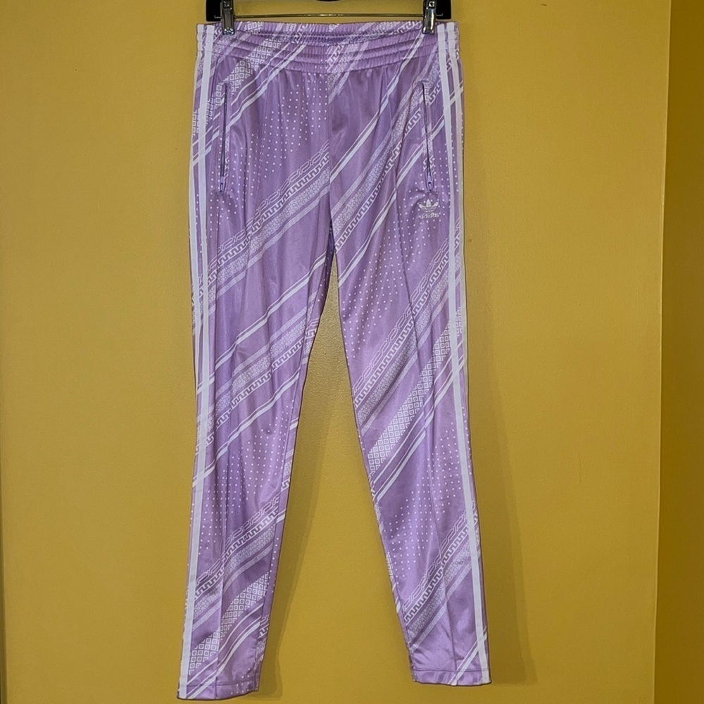 Adidas Bandana Print Lilac Track Pants Superstar - Picture 5 of 12